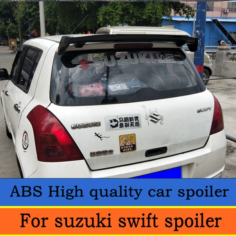 2005 2015 высокое качество абс материал для suzuki swift стиль спойлер большой высокой