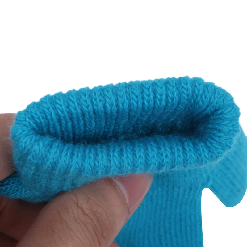 Winter Cute Baby Boys Girls Gloves Solid Color Finger Point Stretch Knit Mittens Kids Child Gifts | Детская одежда и обувь