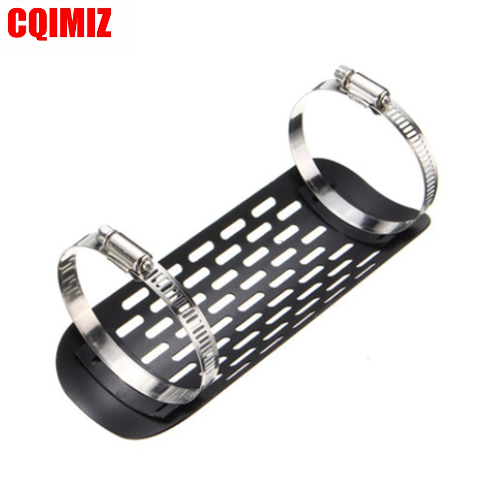 Черная мотоциклетная выхлопная труба глушитель тепловой щит Защитная крышка для