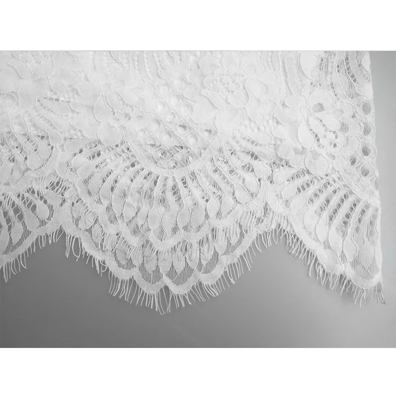 мода 2019 белое кружевное платье хлопок лонгслив женский корейские платья лето