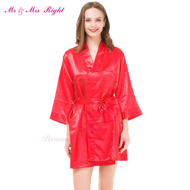Модные свадебные халаты для невесты на заказ одноцветные пижамы подружки