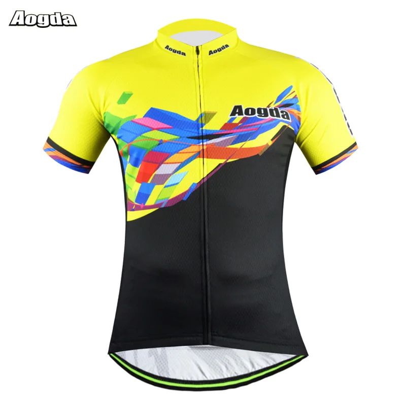 Веломайка Aogda Мужская с коротким рукавом дышащая быстросохнущая одежда для езды