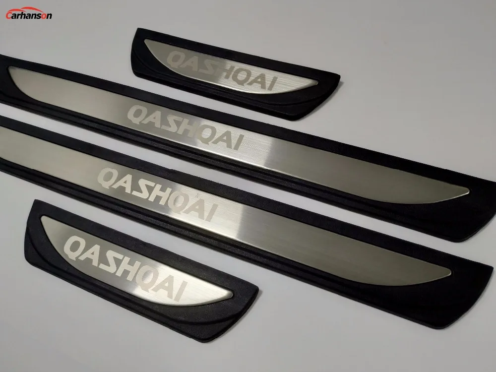 Для Nissan Qashqai J11 аксессуары Нержавеющая сталь Пластик порога Накладка гвардии протектор стайлинга автомобилей Стикеры наклейки на авто автотовары