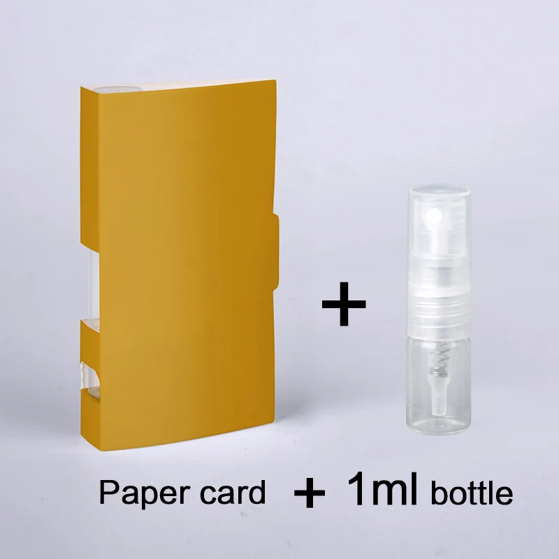 Gold card-1ml 100 шт./лот спрей бутылка многоразового использования флакон духов бумажная Подарочная открытка флакон с образцом духов посылка - Цвет: Gold card-1ml