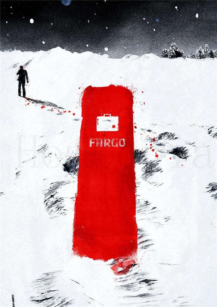 Fargo постеры кино-стикеры Настенные с белым покрытием бумажные принты для украшения дома гостиная спальня бар Домашний арт бренд - Цвет: Цвет: желтый