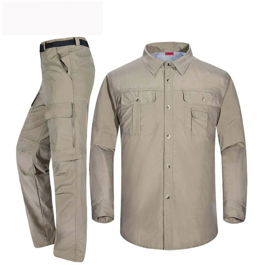 Быстросохнущая Спортивная рубашка с длинными рукавами для альпинизма и рыбалки |