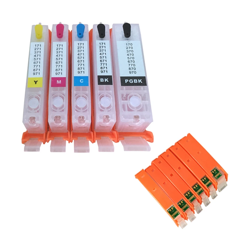 5 6 видов цветов CLI 271 многоразовые чернила CartridgesCANON PIXMA MG5720/MG5721/MG5722/MG6820 принтер с ARC