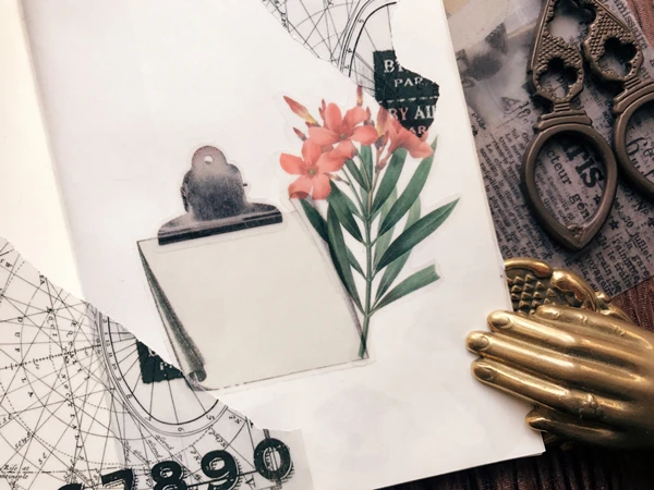 27 шт./упак. Винтажный зажим мастика красочные Vellum высечки наклейки для DIY