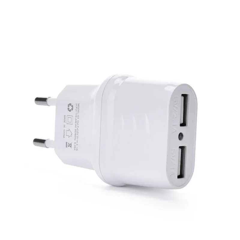 EU Plug 2 порта USB зарядное устройство 5 В 2A адаптер Micro зарядка для huawei xiaomi Redmi 1s 2s 3s 3X 4X