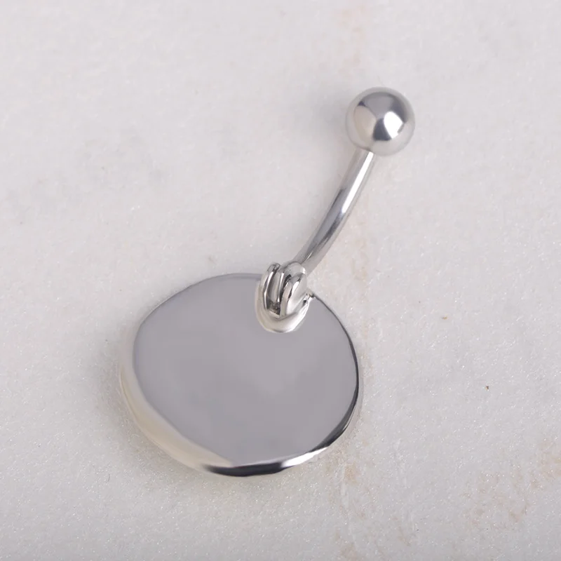 Женское кольцо для пупка из нержавеющей стали с кристаллами| |