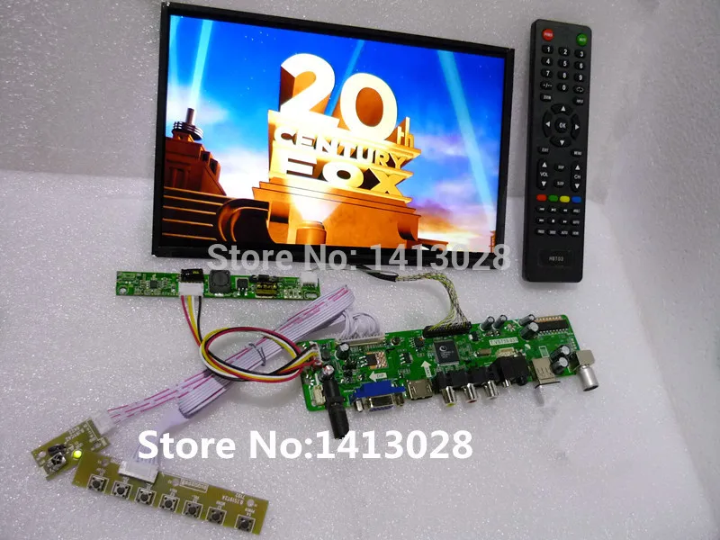 

ТВ + HDMI + VGA + AV + USB + Аудио ЖК-плата драйвера + B101UAN02.1 1920*1080 + кабель LVDS + светодиодный драйвер + экранная клавиатура + пульт дистанционного управления