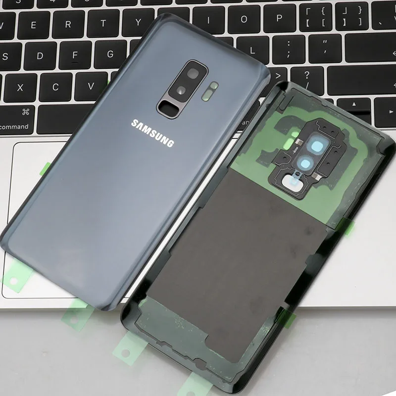 6," чехол на заднее стекло для samsung Galaxy S9 PLUS G965F задняя крышка на батарейку для samsung S9 PULS объектив камеры - Цвет: S9 Plus Gray