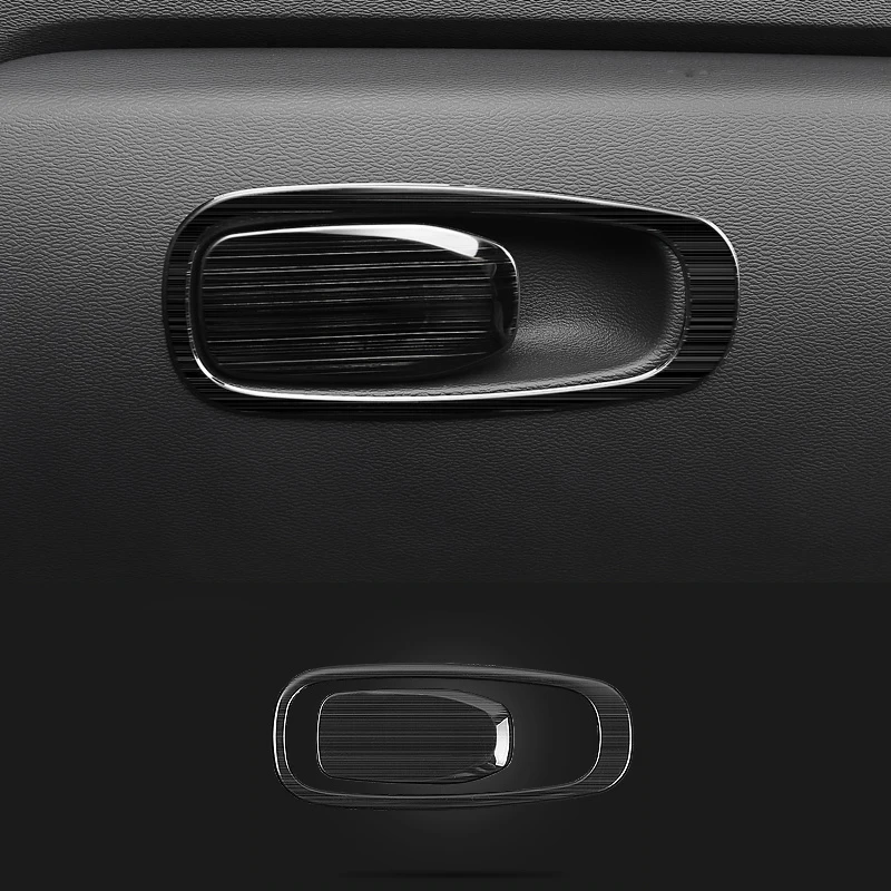 2pcs Для Volvo XC60 черный Титан Нержавеющая сталь интерьер автомобиля декоративный отделка литья крышка автомобиля Стайлинг Аксессуары - Цвет: 2pcs
