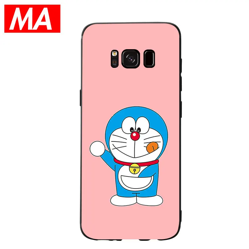 МА милый простой розовый мультфильм Doraemon чехол для телефона Сверхтонкий Мягкий