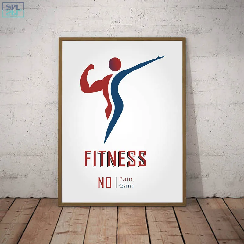 SPLSPL Фитнес без боли усиления Холст плакат искусство печать настенные картинки