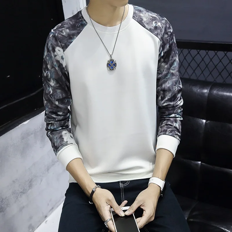 Горячая 2021 цветочный Свитшот мужской повседневный мужские s moletom masculino poleron hombre