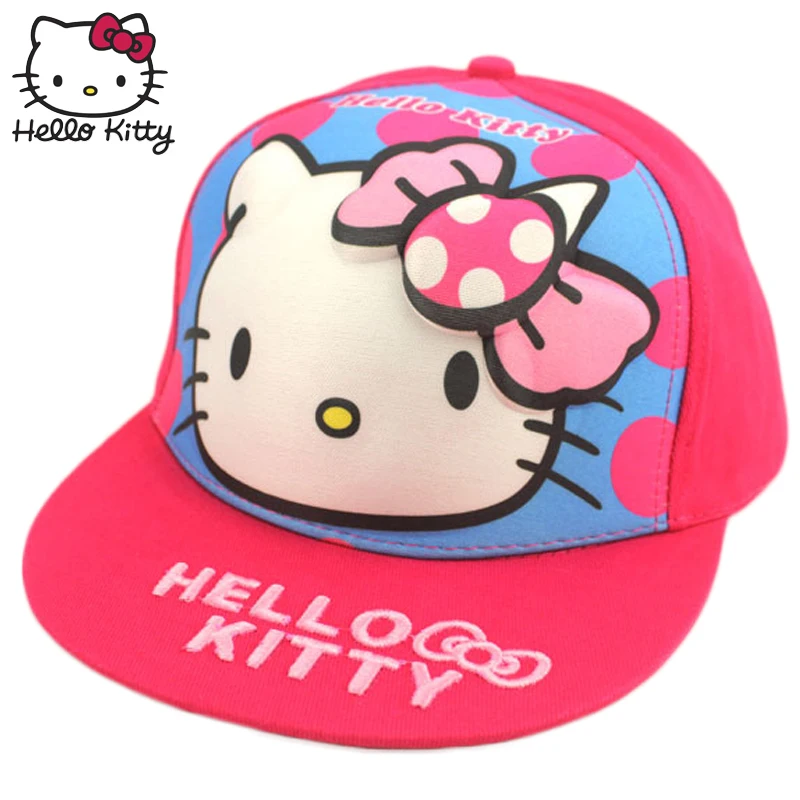 Hello kitty 2019 Детские летние шапки фирменные Бейсбол кепки кот Милый ребенок уличные