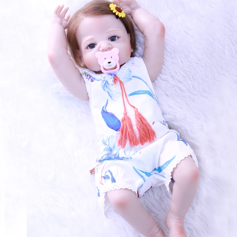 NPKCOLLECTION 55 см мягкие силиконовые куклы Reborn Baby Реалистичная кукла 22 дюйма полностью
