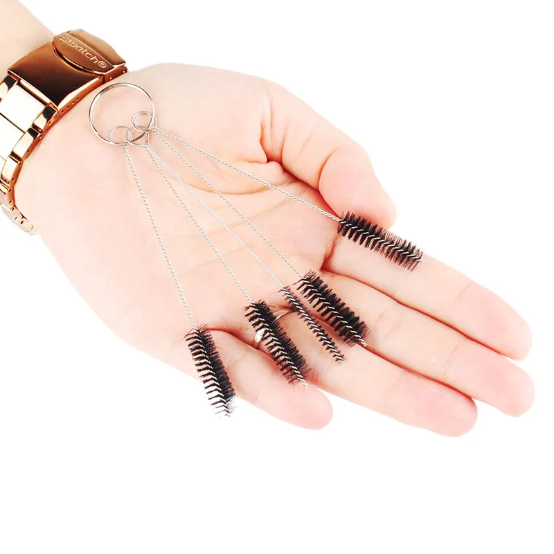 1 комплект включает в себя 5 различных размеров кистей для чистки татуировок