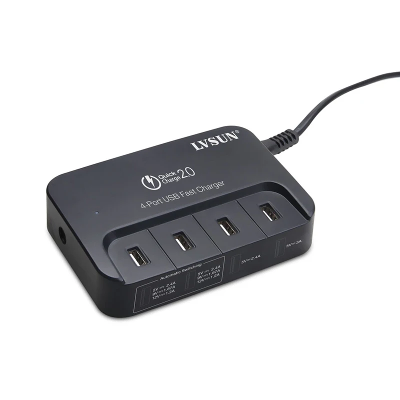 Udoli 5 В 3 а 9 в 12 источник питания 4 порта USB настенное зарядное устройство