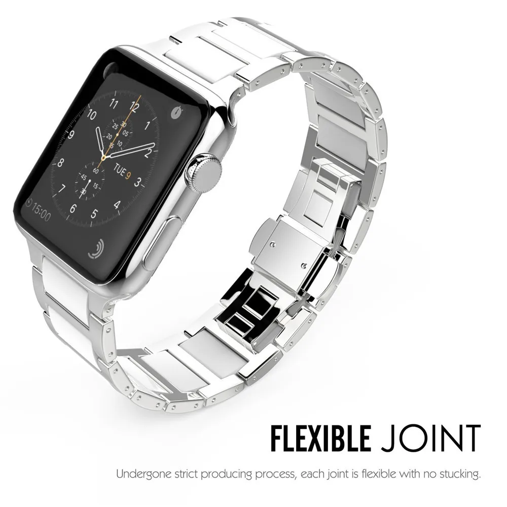 Ремешок для apple watch band браслет из нержавеющей стали 4 iwatch Band 42 мм 38 44 40|Ремешки