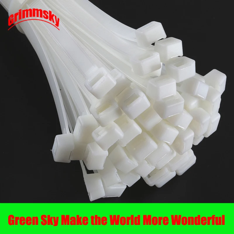 

50Pcs/Lot 10*400/10*450/10*500/10*650/10*800/10*1000mm 16/18/20/26/32/40inch self-locking plastic tie wrap