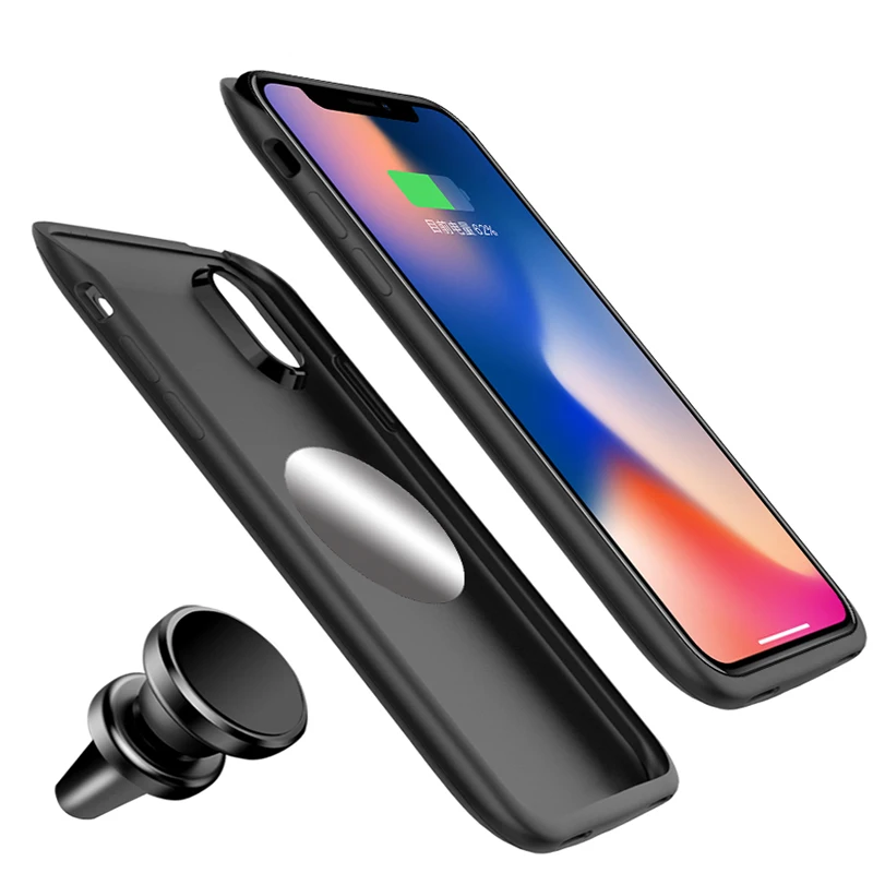 Чехол для аккумулятора iphone X 4000 мАч новейший модный тонкий чехол резервного