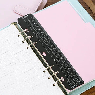 Блокнот Filofax с отрывными листами a5 a6 листьями Закладка сегодня чибан ПВХ линейка