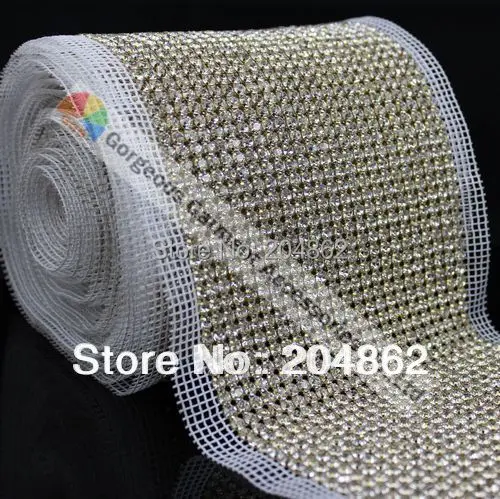 24 ряда Пришивные Свадебные Кристаллы Стразы отделка торта Бриллиантовая лента