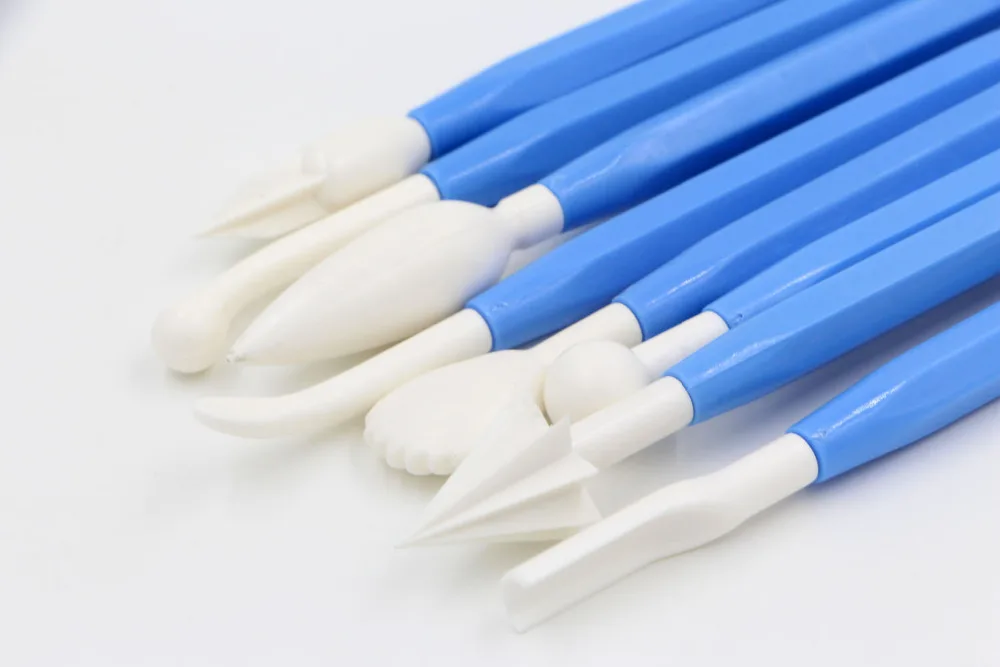 Кухонные аксессуары 8 шт Пластиковые помадные украшения торта цветок