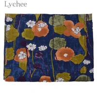 lychee life cotton seersucker floral fabric vintage flower pattern fabric diy sewing material supplies for clothes