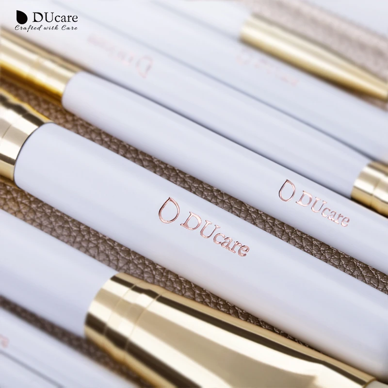 DUcare 8 шт. кисти для макияжа и 3 шт. пинцет для бровей удаление волос козья шерсть косметический набор инструментов