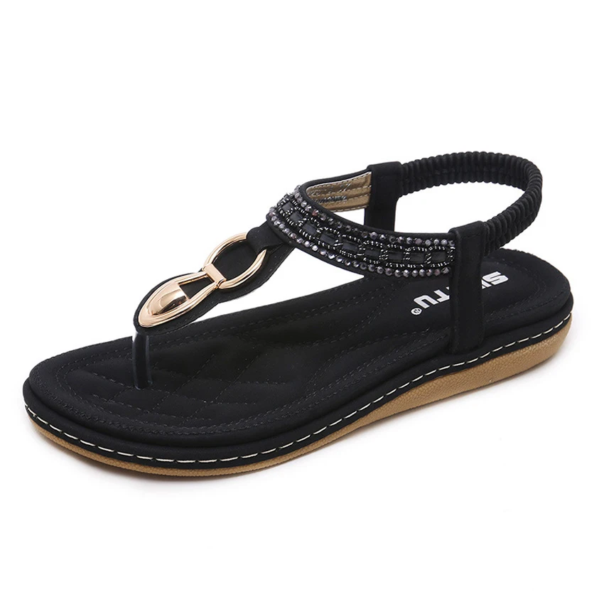 

New Fashion Women Sandals Metal Decoration Sandals Women Casual Breathable Comfortable Sandals Classic Women Shoes She ERA