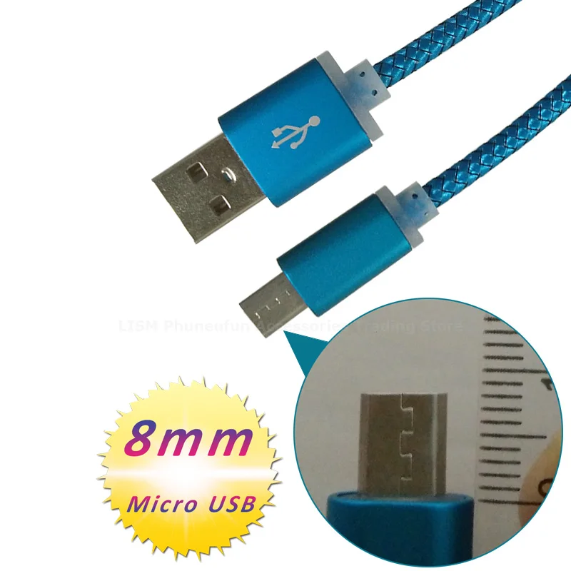 8 мм удлиненный разъем Micro USB кабель 1 м Cabel для Oukitel K10000 Pro U20 Plus Для Doogee S60 Homtom ht20