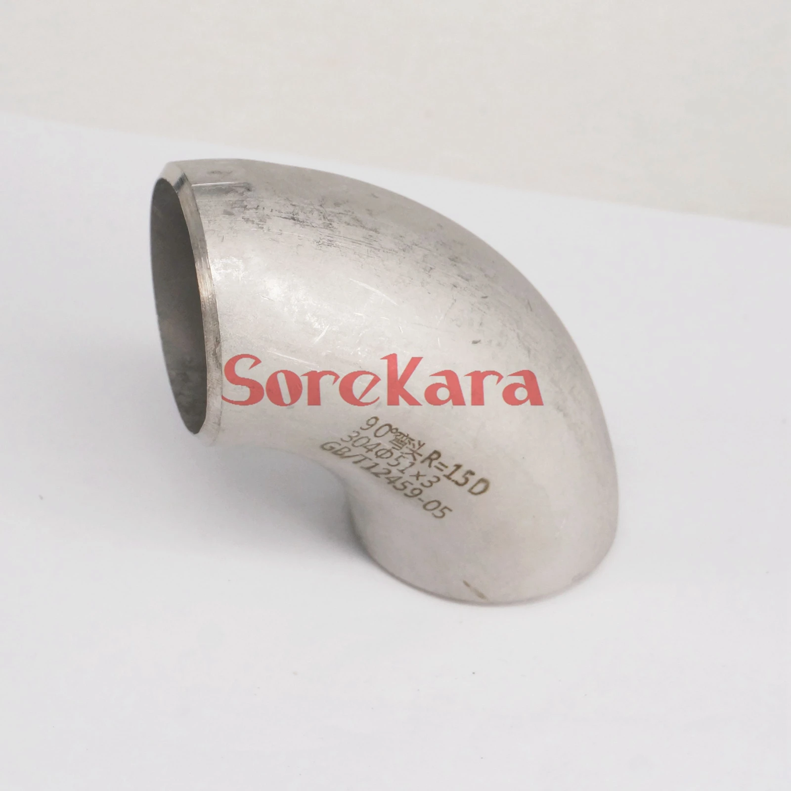 51x3 мм O/DxThickness 304 нержавеющая сталь 90 градусов колено Стыковая сварная труба