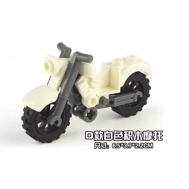 Гоночный мотоцикл две модели шесть цветные блоки совместимые с Le city digital truck brick