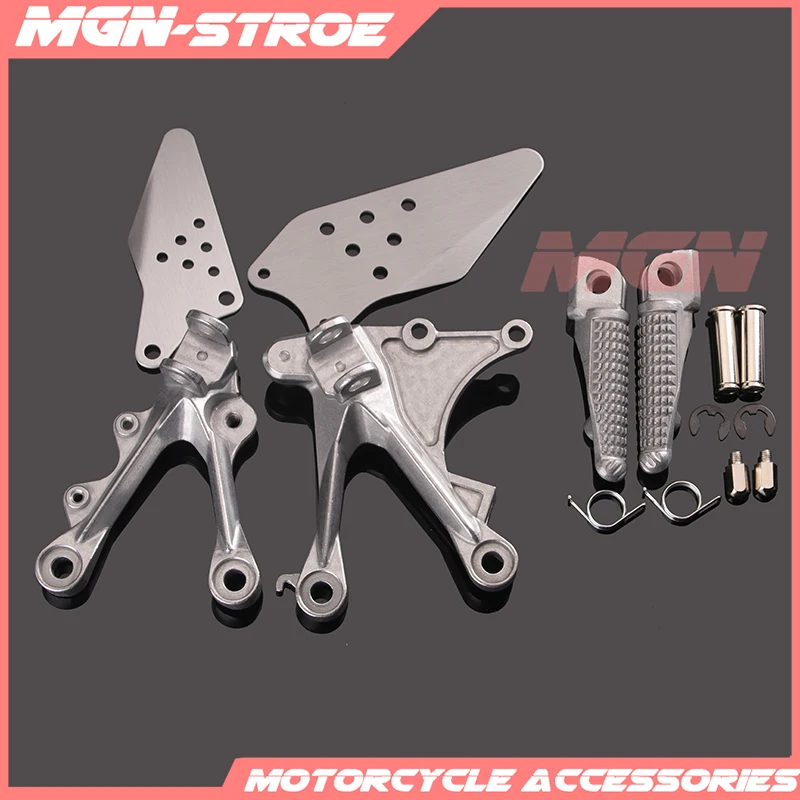 Передние Подножки подножки подножка кронштейн педали для KAWASAKI ZX6R ZX 6R 2005 2008 05 06 07 08