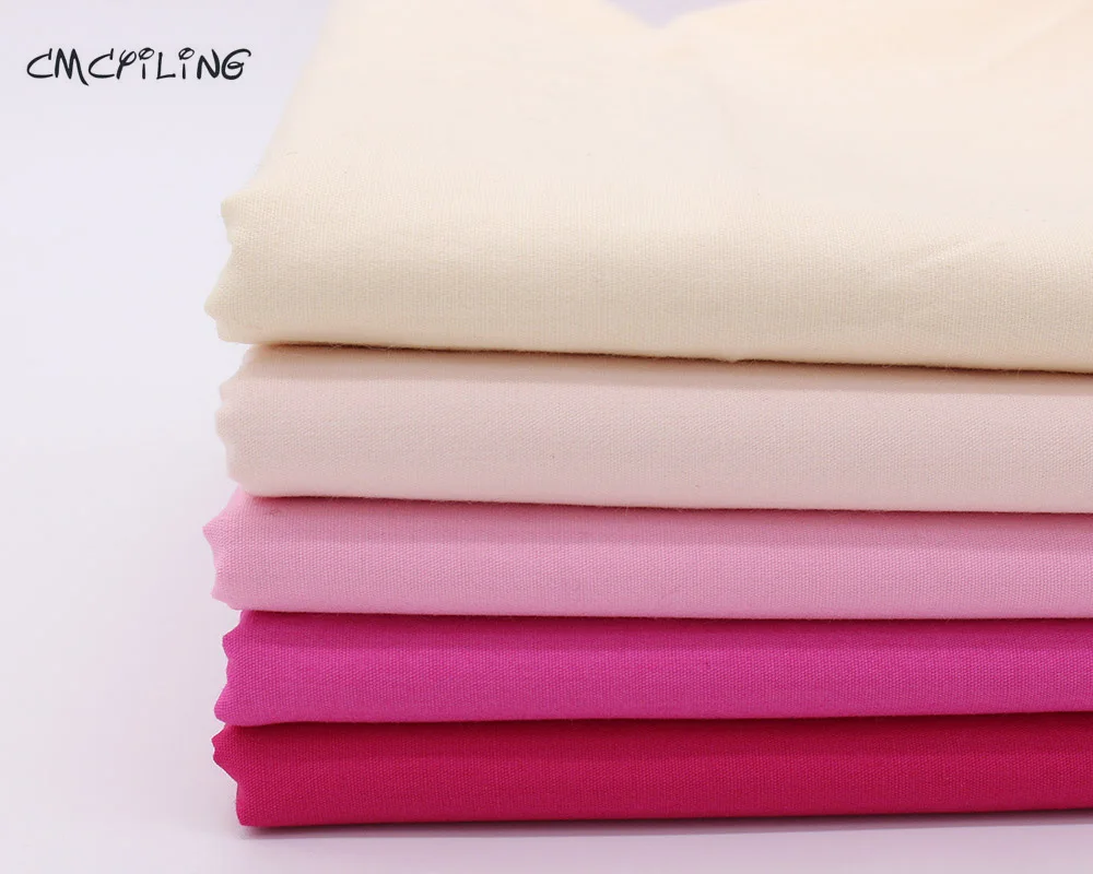 Чисто Розовый Поплин Ткань diy Швейные ткани Тильда Отделка: пэтчворк Хлопок дом