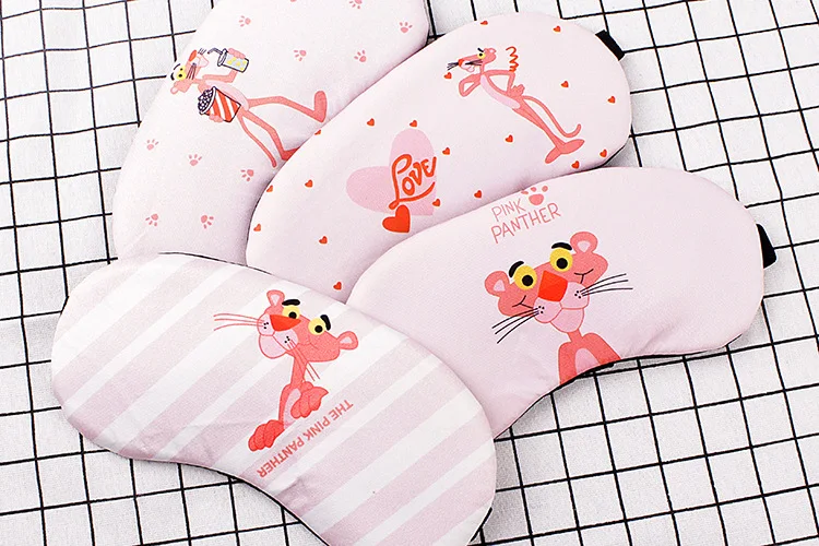 2 шт. модные розовые Пантеры Мультяшные затеняющие очки маска для глаз ледяной