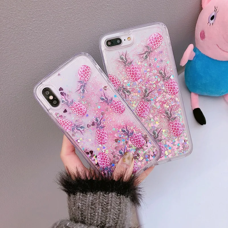 Прозрачный блестящий цветной чехол из ТПУ для iphone 6/6S 78 Plus X XS XR XSMAX |
