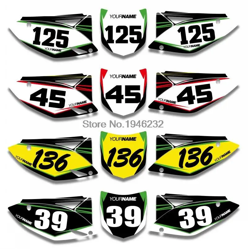 Для Кавасаки KX250F KXF250 KXF 250 KX 250F 2009 2010 2011 2012 нестандартная табличка с цифрами