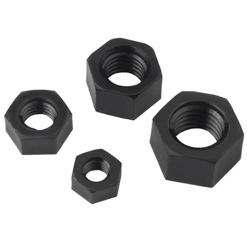 200 шт. M3 черные нейлоновые шестигранные гайки RoSH Пластиковые гайки|nut bolts screws|screw