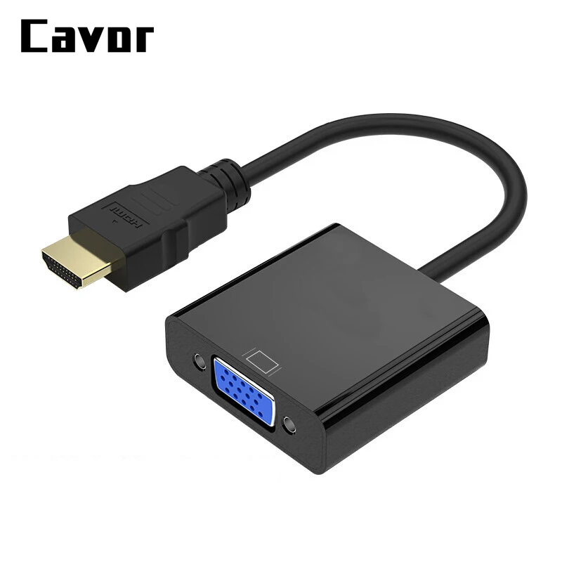 Цифровой кабель-преобразователь из HDMI в VGA преобразователь адаптер с поддержкой