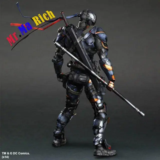 Квадратная игрушка Fenix Play Arts Kai Dc комикс о Бэтмене: Arkham Origins Deathstroke ПВХ фигурка