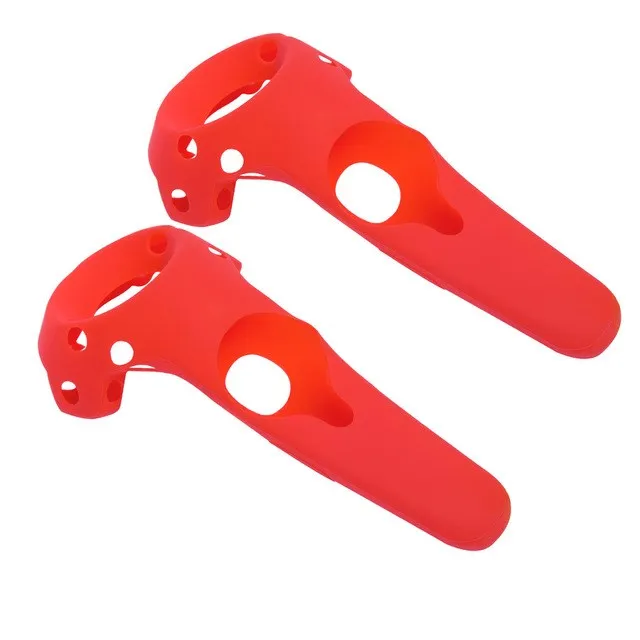 Handle Case Red Для htc Vive PRO силиконовый чехол для контроллера защитный Противоскользящий противоударный чехол для VR очки шлем контроллер - Цвет: Handle Case Red