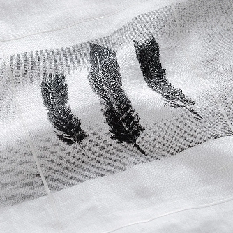 Футболка мужская эластичная из дышащего льна брендовая Повседневная рубашка с