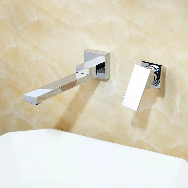 2 Pcs Faucet Set KEMAIDI настенный смеситель для раковины матовый черный смеситель для ванной комнаты кран для горячей и холодной раковины вращающийся носик кран для ванны душевой кран 2 шт - Цвет: 2 Pcs Faucet Set