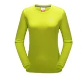 Woman Green TECTOP, брендовая, много цветов, длинный рукав, футболка для женщин и мужчин, для улицы, быстросохнущая, для мужчин и женщин, дышащая, эластичная, для скалолазания, длинная, с круглым вырезом - Цвет: Woman Green