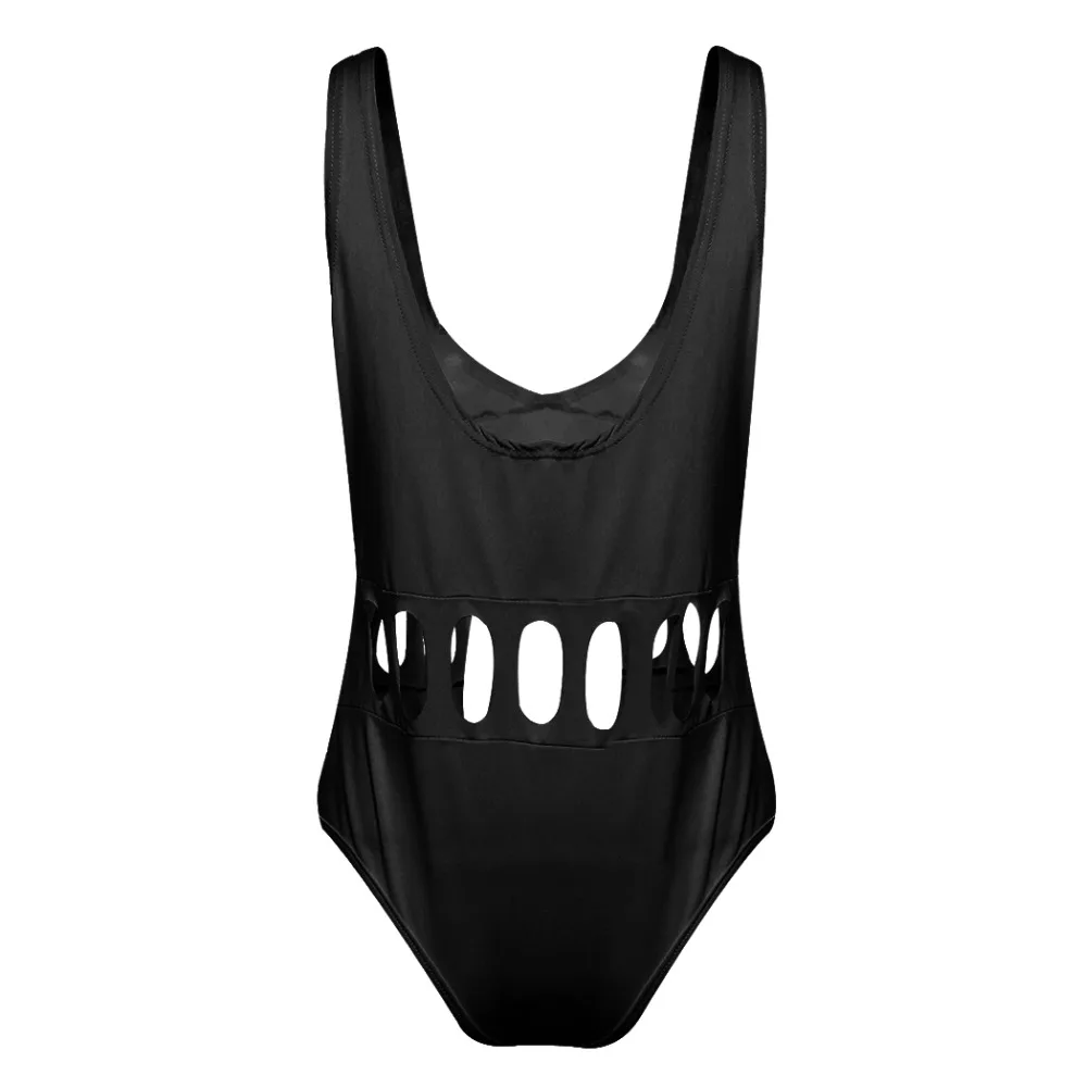 Пикантные открытые летние боди Для женщин Одна деталь бинт Бикини Дамы Push Up