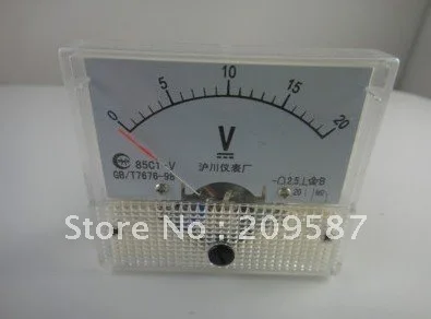 

0-20V DC 85C1 Analog Volt Voltage Panel Meter Voltmeter